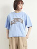 ブロッキングロゴプリントTシャツ（ブルー）｜SM2（エスエムツー）通販
