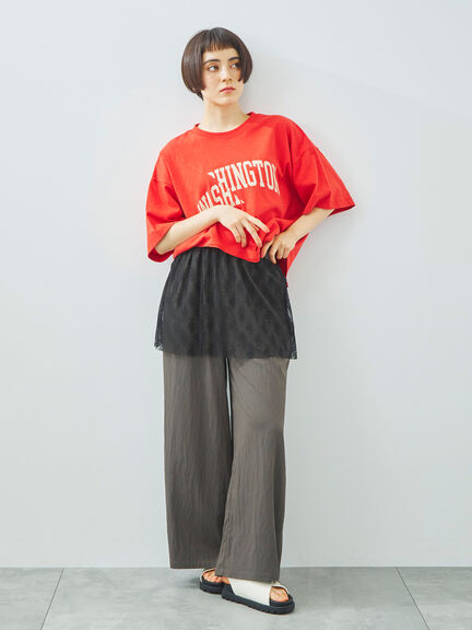 ブロッキングロゴプリントTシャツ（オフホワイト/グレー/レッド/ブルー）｜SM2（エスエムツー）通販