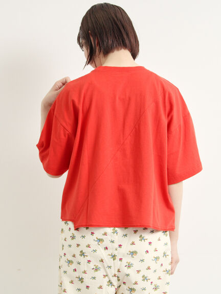 ブロッキングロゴプリントTシャツ（オフホワイト/グレー/レッド/ブルー）｜SM2（エスエムツー）通販