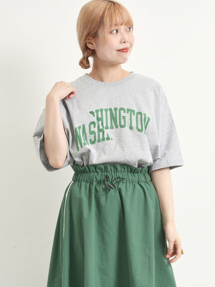 ブロッキングロゴプリントTシャツ（オフホワイト/グレー/レッド/ブルー）｜SM2（エスエムツー）通販