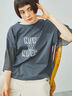 [接触冷感]袖メッシュプリントTシャツ（チャコールグレー）｜SM2（エスエムツー）通販