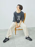 [接触冷感]袖メッシュプリントTシャツ（グレー/チャコールグレー/レッド/グリーン）｜SM2（エスエムツー）通販