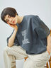 [接触冷感]袖メッシュプリントTシャツ（グレー/チャコールグレー/レッド/グリーン）｜SM2（エスエムツー）通販