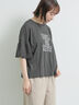 [接触冷感]袖メッシュプリントTシャツ（グレー/チャコールグレー/レッド/グリーン）｜SM2（エスエムツー）通販