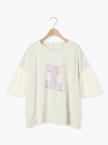 [接触冷感]袖メッシュプリントTシャツ（グレー/チャコールグレー/レッド/グリーン）｜SM2（エスエムツー）通販