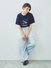 [接触冷感]スペースモチーフプリントTシャツ（オフホワイト/イエロー/グリーン/ネイビー）｜SM2（エスエムツー）通販