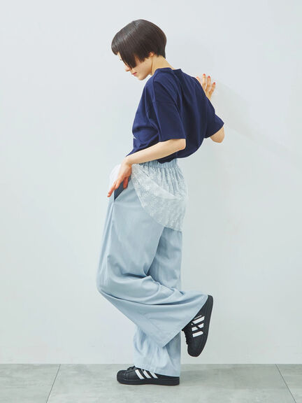 [接触冷感]スペースモチーフプリントTシャツ（オフホワイト/イエロー/グリーン/ネイビー）｜SM2（エスエムツー）通販