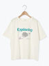 [接触冷感]スペースモチーフプリントTシャツ（オフホワイト/イエロー/グリーン/ネイビー）｜SM2（エスエムツー）通販
