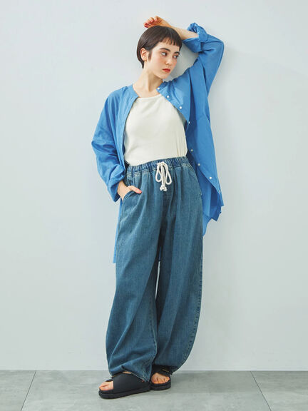 new basic インドスビンコットンストライプパンツ（その他パンツ
