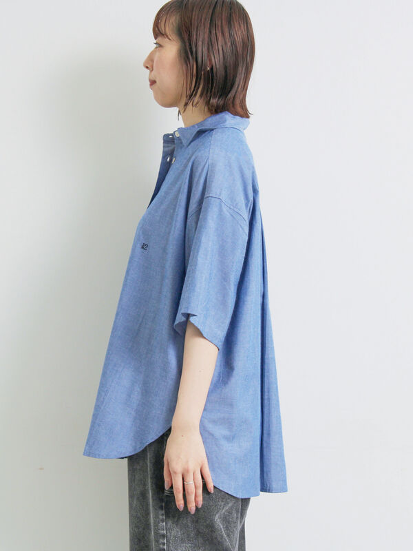 セール】 [接触冷感]チェック柄アソート半袖シャツ（ピンク/グリーン