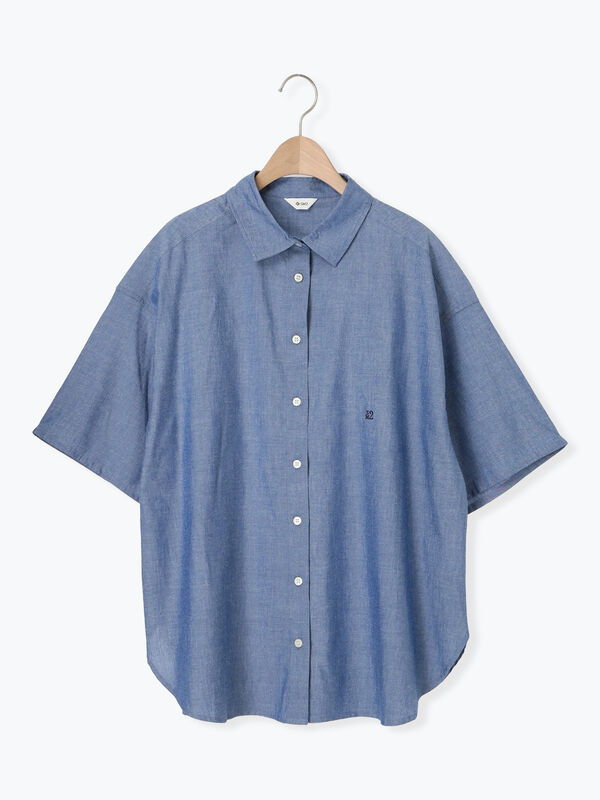 セール】 [接触冷感]チェック柄アソート半袖シャツ（ピンク/グリーン