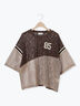 ナンバリングレースパッチワークTシャツ（オフホワイト/チャコールグレー/ブラウン/ブルー）｜SM2（エスエムツー）通販