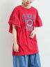 [接触冷感]フレアスリーブチュニックTシャツ（オフホワイト/ブラック/レッド/ブルー）｜SM2（エスエムツー）通販