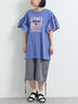 [接触冷感]フレアスリーブチュニックTシャツ（オフホワイト/ブラック/レッド/ブルー）｜SM2（エスエムツー）通販