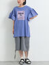 [接触冷感]フレアスリーブチュニックTシャツ（オフホワイト/ブラック/レッド/ブルー）｜SM2（エスエムツー）通販
