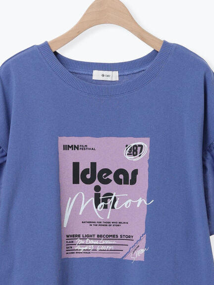 [接触冷感]フレアスリーブチュニックTシャツ（オフホワイト/ブラック/レッド/ブルー）｜SM2（エスエムツー）通販