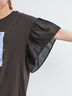 [接触冷感]フレアスリーブチュニックTシャツ（オフホワイト/ブラック/レッド/ブルー）｜SM2（エスエムツー）通販