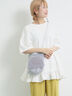 ピグメント加工裾フリルチュニックTシャツ（オフホワイト/チャコールグレー/ベージュ/パープル）｜SM2（エスエムツー）通販