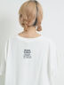 ピグメント加工裾フリルチュニックTシャツ（オフホワイト/チャコールグレー/ベージュ/パープル）｜SM2（エスエムツー）通販