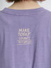 ピグメント加工裾フリルチュニックTシャツ（オフホワイト/チャコールグレー/ベージュ/パープル）｜SM2（エスエムツー）通販