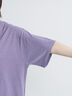 ピグメント加工裾フリルチュニックTシャツ（オフホワイト/チャコールグレー/ベージュ/パープル）｜SM2（エスエムツー）通販