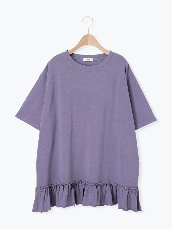 Ｍ*Ｋ様 新品未使用　薄紫 フリル付きチュニック 長袖 大きいサイズ＞シアーボイルボリュームシャツチュニック miclat 通販