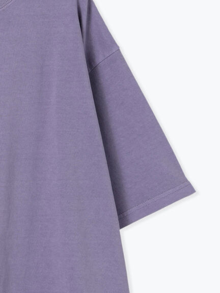 ピグメント加工裾フリルチュニックTシャツ（オフホワイト/チャコールグレー/ベージュ/パープル）｜SM2（エスエムツー）通販