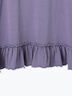 ピグメント加工裾フリルチュニックTシャツ（オフホワイト/チャコールグレー/ベージュ/パープル）｜SM2（エスエムツー）通販