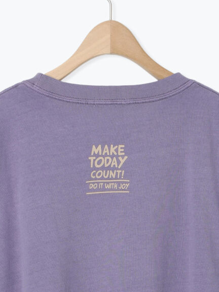 ピグメント加工裾フリルチュニックTシャツ（オフホワイト/チャコールグレー/ベージュ/パープル）｜SM2（エスエムツー）通販