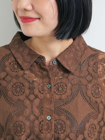 レースシャツ（ブラック/オレンジ/ブラウン/グリーン/クリーム）｜SM2（エスエムツー）通販