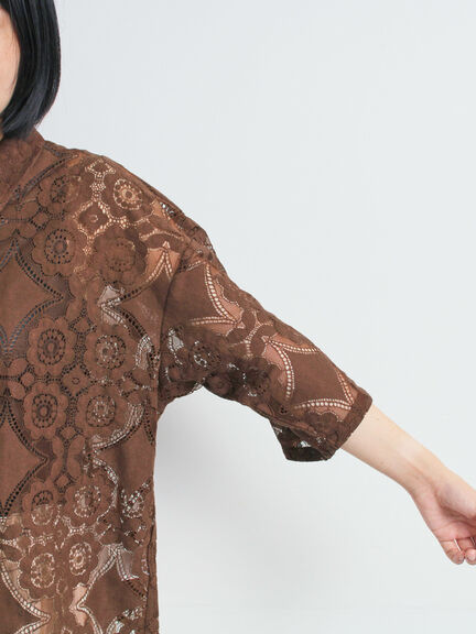 レースシャツ（ブラック/オレンジ/ブラウン/グリーン/クリーム）｜SM2（エスエムツー）通販