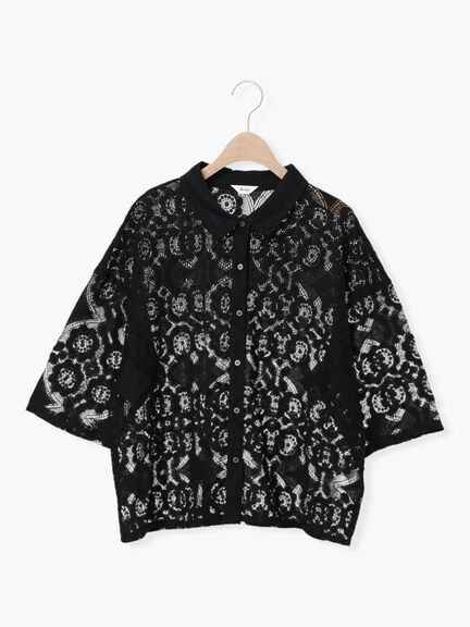 レースシャツ（ブラック/オレンジ/ブラウン/グリーン/クリーム）｜SM2（エスエムツー）通販