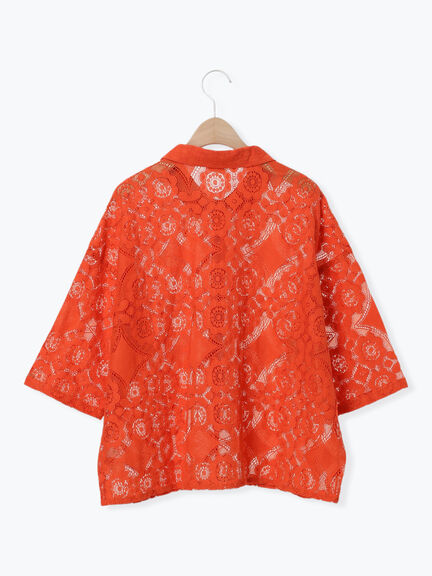 レースシャツ（ブラック/オレンジ/ブラウン/グリーン/クリーム）｜SM2（エスエムツー）通販