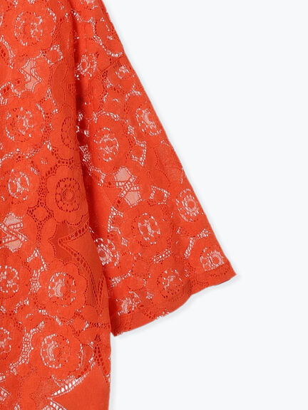 レースシャツ（ブラック/オレンジ/ブラウン/グリーン/クリーム）｜SM2（エスエムツー）通販