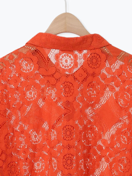 レースシャツ（ブラック/オレンジ/ブラウン/グリーン/クリーム）｜SM2（エスエムツー）通販