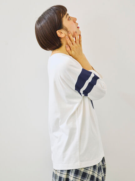 [接触冷感]ナンバリングプリントTシャツ（オフホワイト/チャコールグレー/グリーン/クリーム）｜SM2（エスエムツー）通販