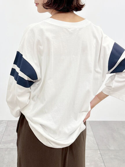 [接触冷感]ナンバリングプリントTシャツ（オフホワイト/チャコールグレー/グリーン/クリーム）｜SM2（エスエムツー）通販