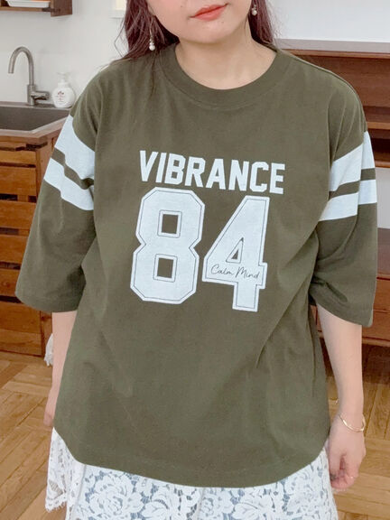 [接触冷感]ナンバリングプリントTシャツ（オフホワイト/チャコールグレー/グリーン/クリーム）｜SM2（エスエムツー）通販