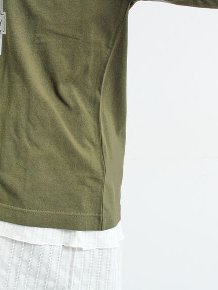 [接触冷感]ナンバリングプリントTシャツ（オフホワイト/チャコールグレー/グリーン/クリーム）｜SM2（エスエムツー）通販