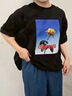 [接触冷感]バックシャーリング転写プリントTシャツ（オフホワイト/ブラック/ピンク/クリーム）｜SM2（エスエムツー）通販