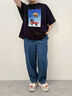 [接触冷感]バックシャーリング転写プリントTシャツ（オフホワイト/ブラック/ピンク/クリーム）｜SM2（エスエムツー）通販