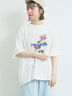 [接触冷感]バックシャーリング転写プリントTシャツ（オフホワイト/ブラック/ピンク/クリーム）｜SM2（エスエムツー）通販