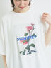 [接触冷感]バックシャーリング転写プリントTシャツ（オフホワイト/ブラック/ピンク/クリーム）｜SM2（エスエムツー）通販