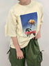 [接触冷感]バックシャーリング転写プリントTシャツ（オフホワイト/ブラック/ピンク/クリーム）｜SM2（エスエムツー）通販