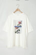[接触冷感]バックシャーリング転写プリントTシャツ（オフホワイト/ブラック/ピンク/クリーム）｜SM2（エスエムツー）通販
