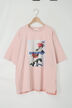 [接触冷感]バックシャーリング転写プリントTシャツ（オフホワイト/ブラック/ピンク/クリーム）｜SM2（エスエムツー）通販