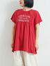 [接触冷感]シャーリングロゴプリントTシャツ（レッド）｜SM2（エスエムツー）通販