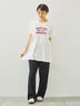 [接触冷感]シャーリングロゴプリントTシャツ（オフホワイト/グレー/チャコールグレー/レッド）｜SM2（エスエムツー）通販