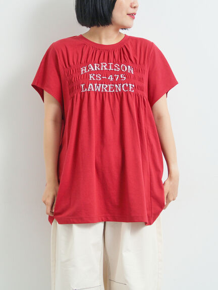 [接触冷感]シャーリングロゴプリントTシャツ（オフホワイト/グレー/チャコールグレー/レッド）｜SM2（エスエムツー）通販