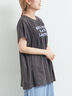 [接触冷感]シャーリングロゴプリントTシャツ（オフホワイト/グレー/チャコールグレー/レッド）｜SM2（エスエムツー）通販